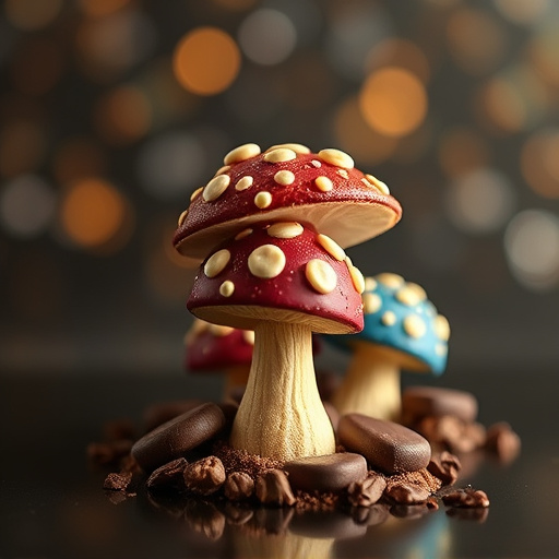 Magic Mushroom Chocolates Packaging Shots