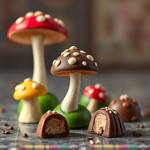 Magic Mushroom Chocolates Packaging Shots