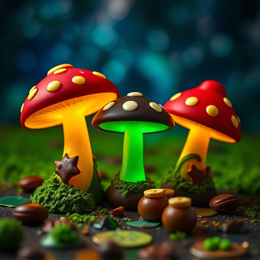 Magic Mushroom Chocolates Packaging Shots