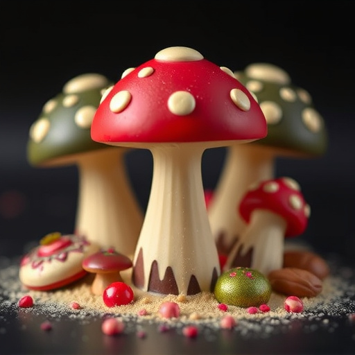 Magic Mushroom Chocolates Packaging Shots