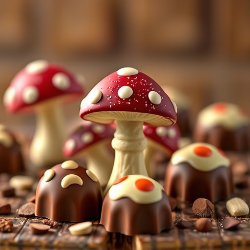 Magic Mushroom Chocolates Packaging Shots