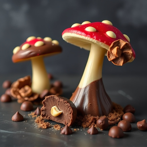 Magic Mushroom Chocolates Packaging Shots