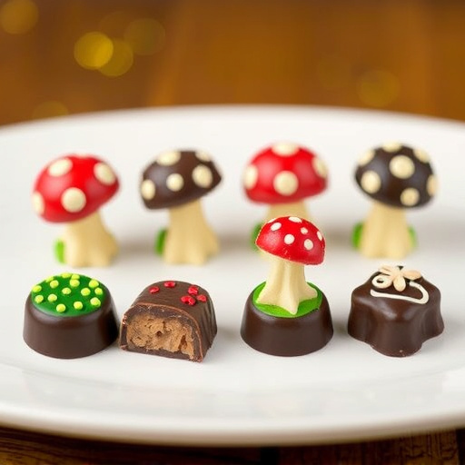 Magic Mushroom Chocolates Packaging Shots