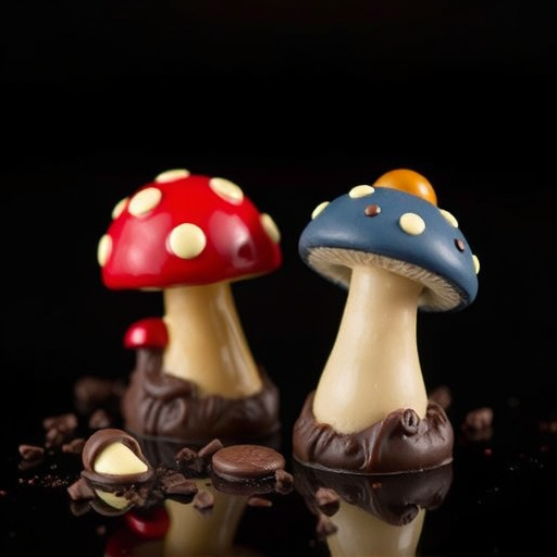 Magic Mushroom Chocolates Packaging Shots