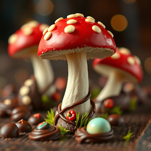 Magic Mushroom Chocolates Packaging Shots