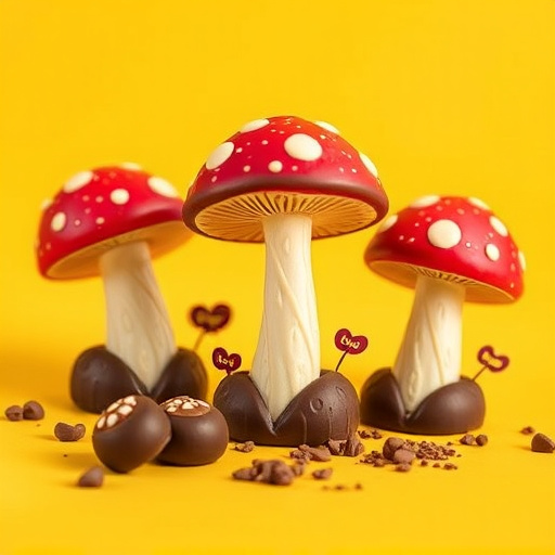 Magic Mushroom Chocolates Packaging Shots
