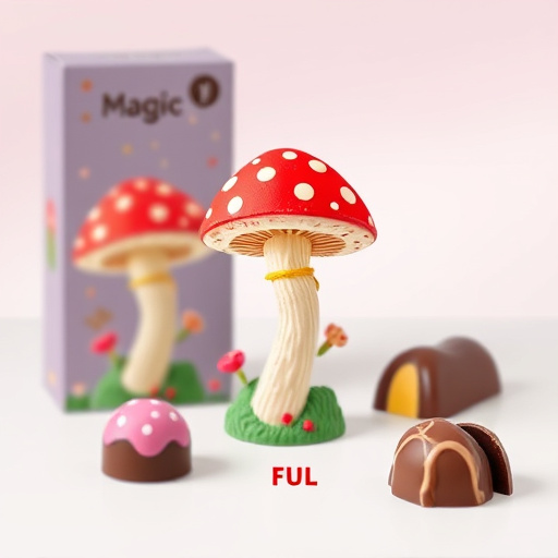 Magic Mushroom Chocolates Packaging Shots