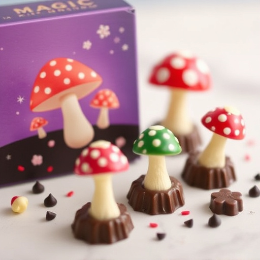 Magic Mushroom Chocolates Packaging Shots