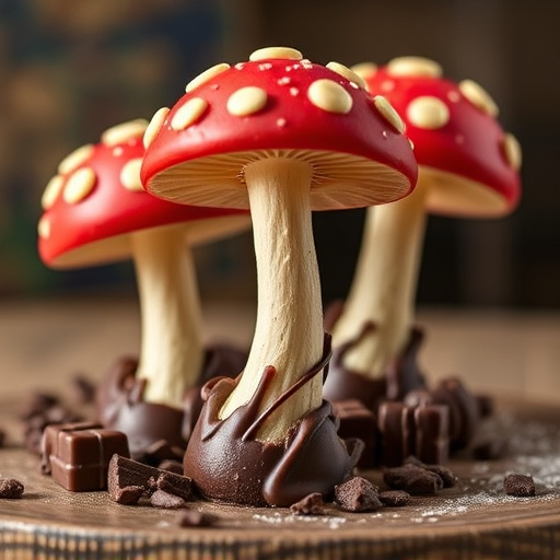 Magic Mushroom Chocolates Packaging Shots