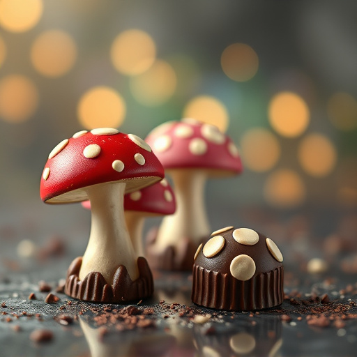 Magic Mushroom Chocolates Packaging Shots