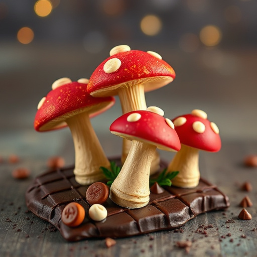 Magic Mushroom Chocolates Packaging Shots