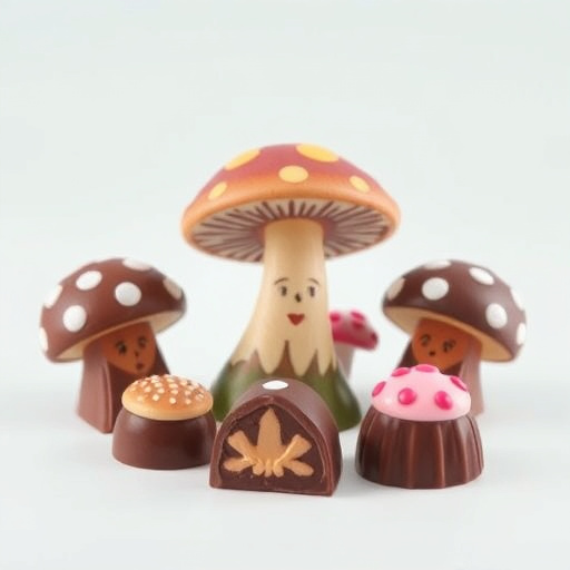 Magic Mushroom Chocolates Packaging Shots