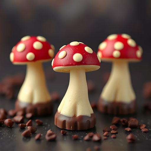 Magic Mushroom Chocolates Packaging Shots