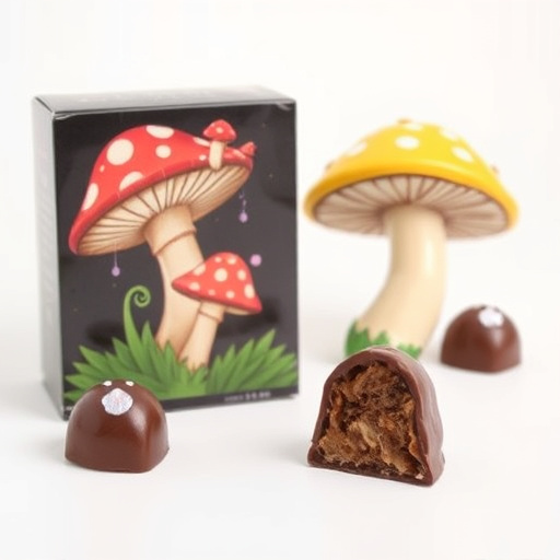Magic Mushroom Chocolates Packaging Shots