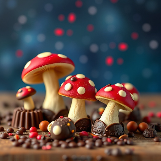 Magic Mushroom Chocolates Packaging Shots