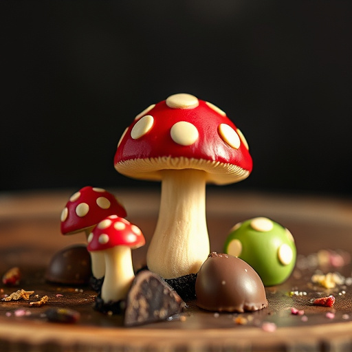 Magic Mushroom Chocolates Packaging Shots