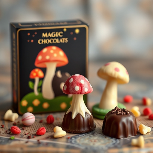 Magic Mushroom Chocolates Packaging Shots