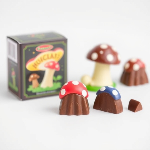 Magic Mushroom Chocolates Packaging Shots