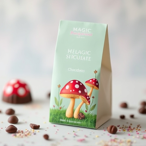 Magic Mushroom Chocolates Packaging Shots