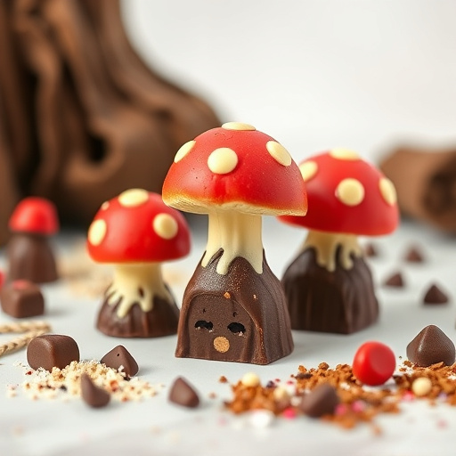 Magic Mushroom Chocolates Packaging Shots