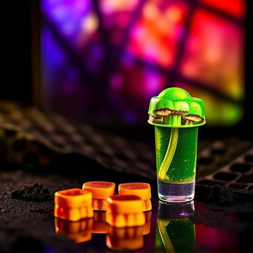Magic Mushroom Gummies Packaging Shots