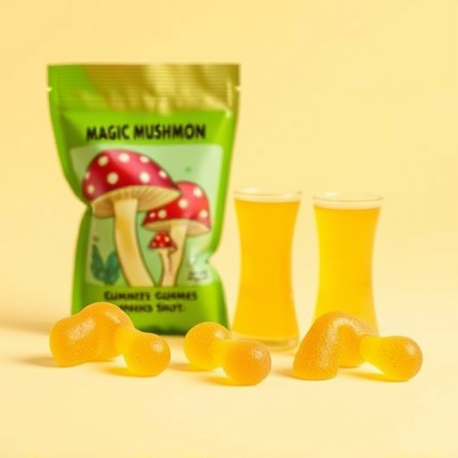 Magic Mushroom Gummies Packaging Shots