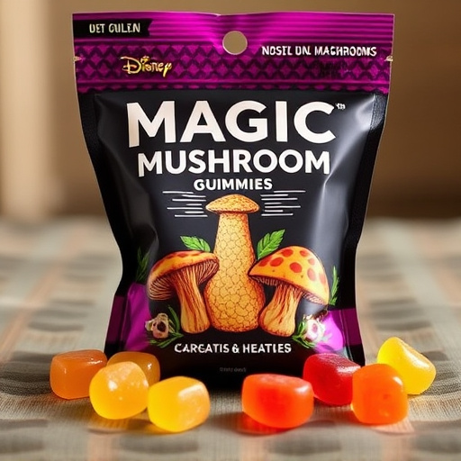 Magic Mushroom Gummies Packaging Shots