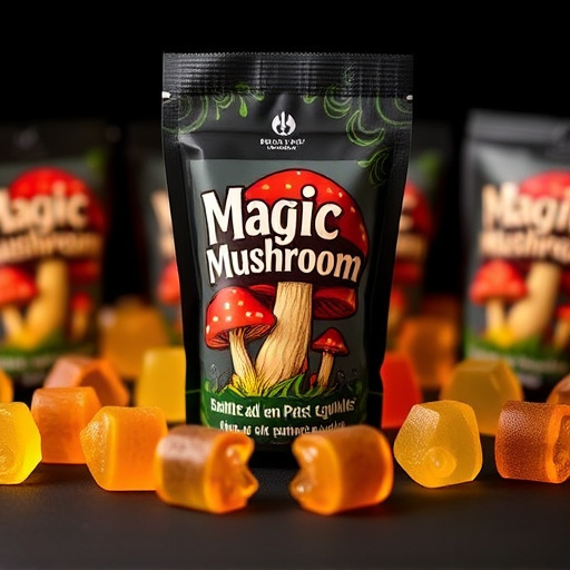 Magic Mushroom Gummies Packaging Shots