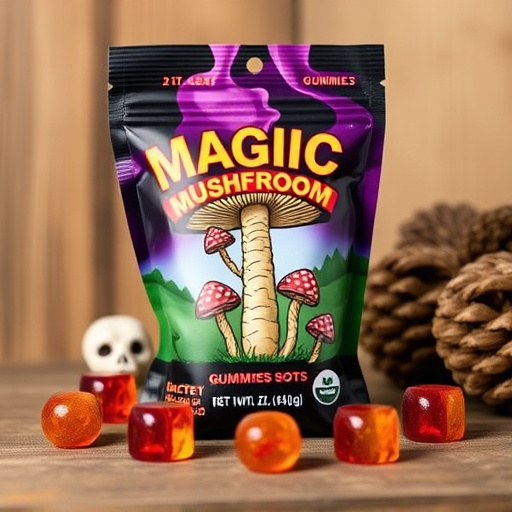 Magic Mushroom Gummies Packaging Shots