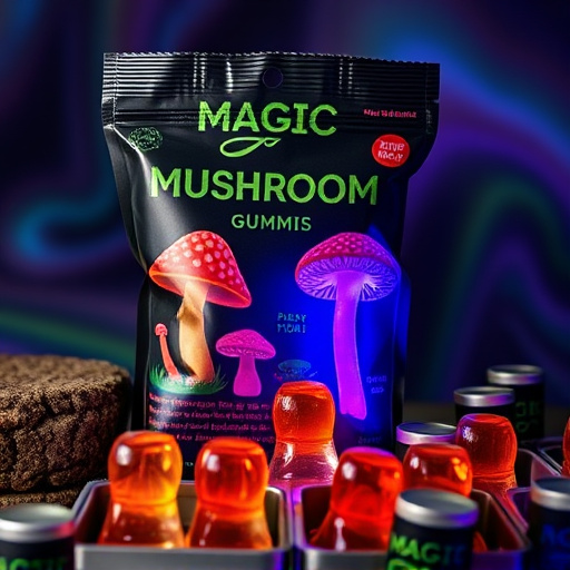 Magic Mushroom Gummies Packaging Shots