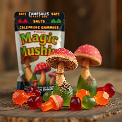 Magic Mushroom Gummies Packaging Shots