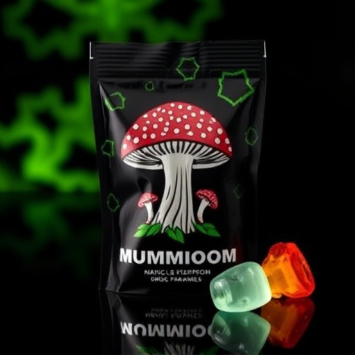 Magic Mushroom Gummies Packaging Shots