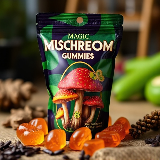 Magic Mushroom Gummies Packaging Shots