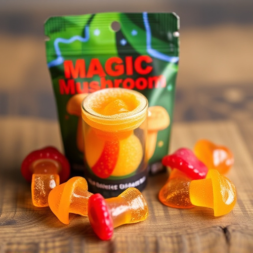 Magic Mushroom Gummies Packaging Shots