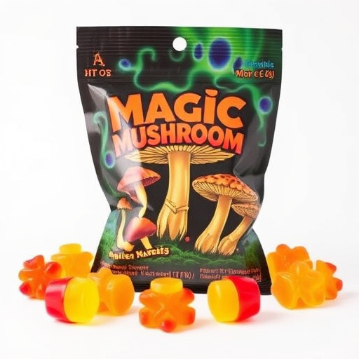 Magic Mushroom Gummies Packaging Shots