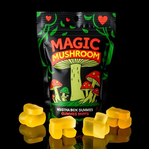 Magic Mushroom Gummies Packaging Shots