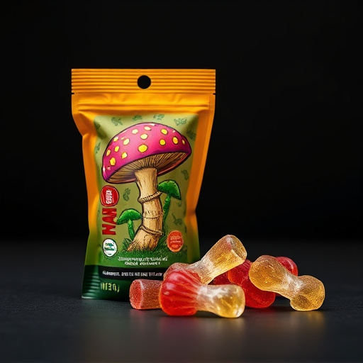 Magic Mushroom Gummies Packaging Shots