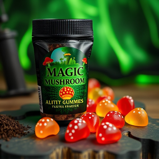 Magic Mushroom Gummies Packaging Shots