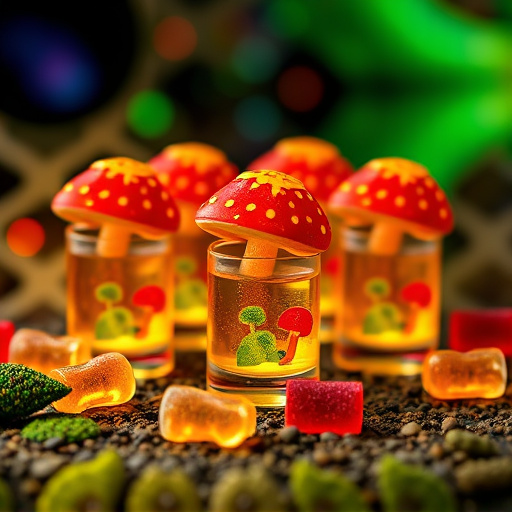 Magic Mushroom Gummies Packaging Shots