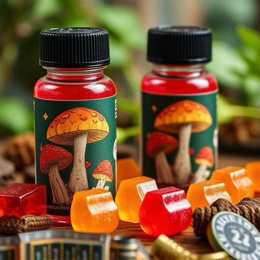 Magic Mushroom Gummies Packaging Shots