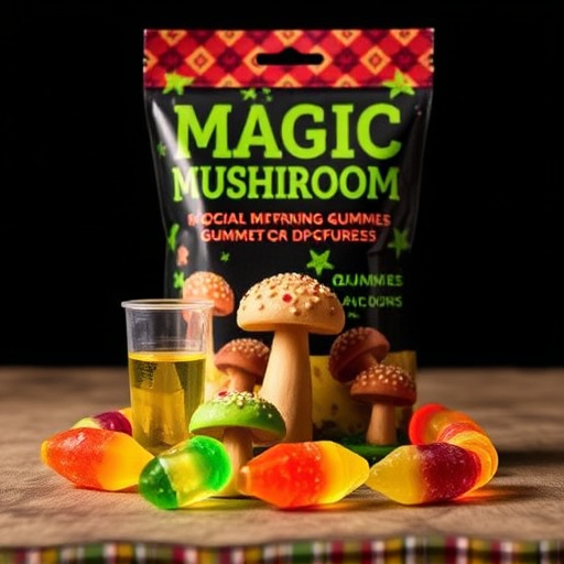 Magic Mushroom Gummies Packaging Shots