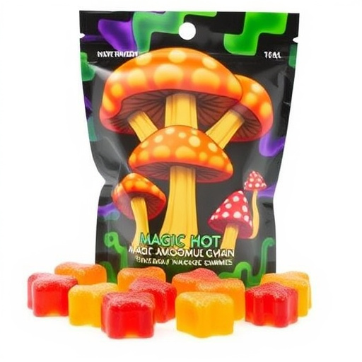 Magic Mushroom Gummies Packaging Shots