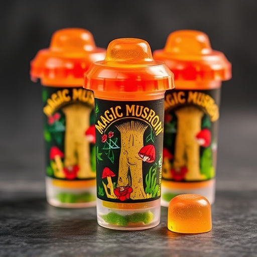 Magic Mushroom Gummies Packaging Shots