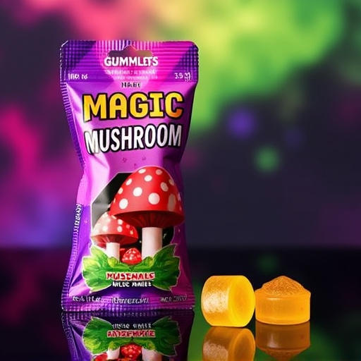Magic Mushroom Gummies Packaging Shots