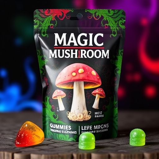 Magic Mushroom Gummies Packaging Shots