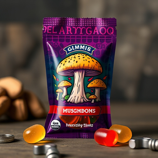 Magic Mushroom Gummies Packaging Shots