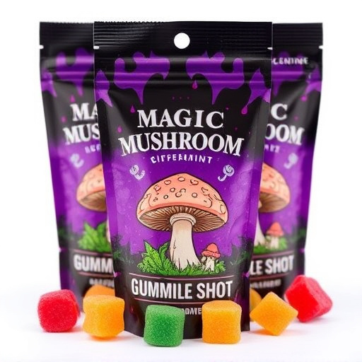 Magic Mushroom Gummies Packaging Shots
