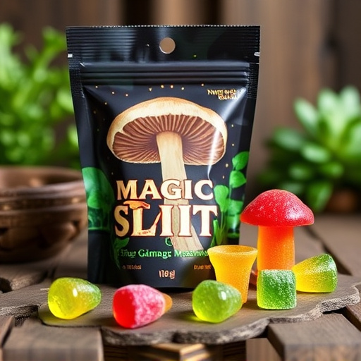 Magic Mushroom Gummies Packaging Shots