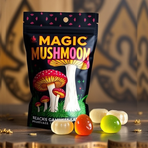 Magic Mushroom Gummies Packaging Shots