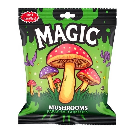 Magic Mushroom Gummies Packaging Shots